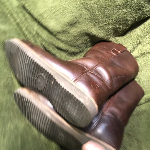 Roadmate Mens Work Boots Size 10.5 Brown Leather Pull On Mid Calf Almond Toe - Picture 13 of 15